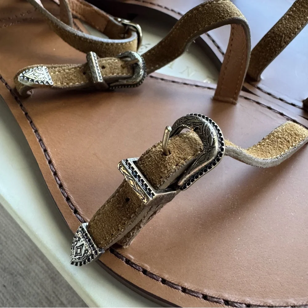 Sezane Low Roxanne Sandals in Taupe - Picture 5 of 6